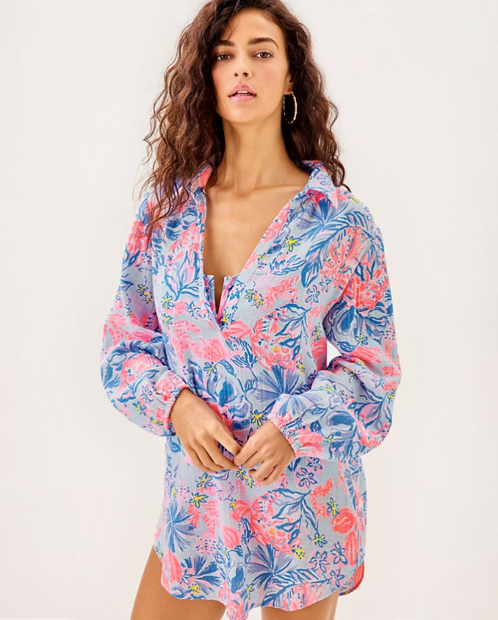 KIQUE LONG SLEEVE COVERUP