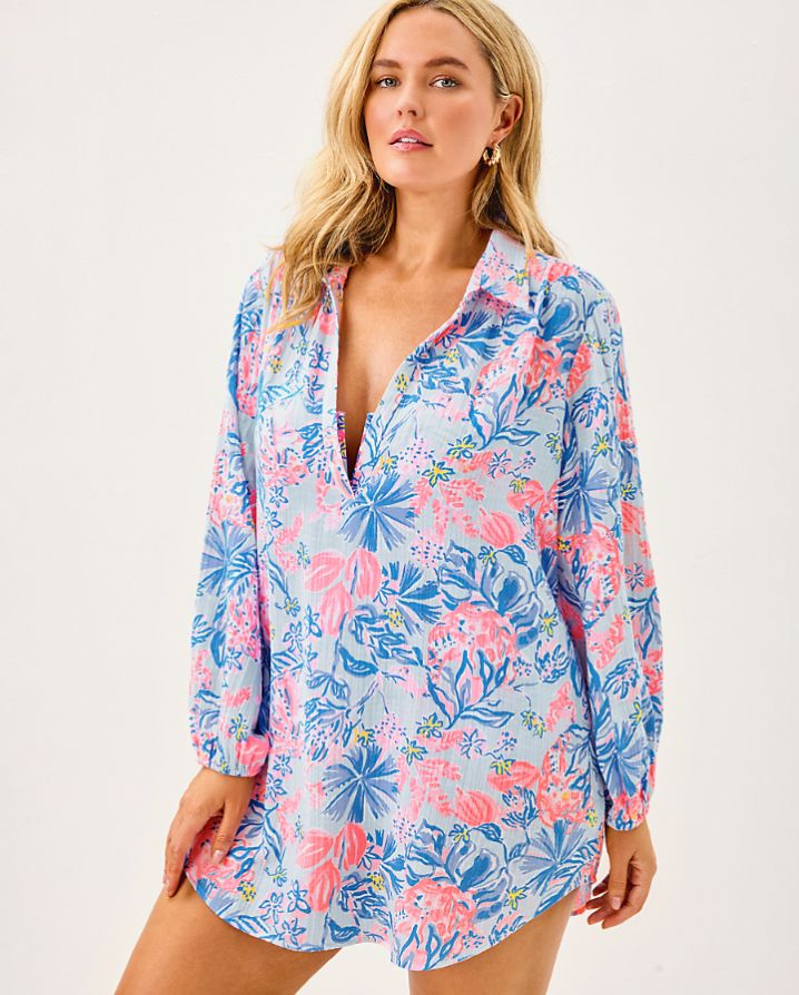 KIQUE LONG SLEEVE COVERUP