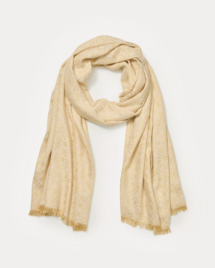 LOGO JACQUARD WRAP
