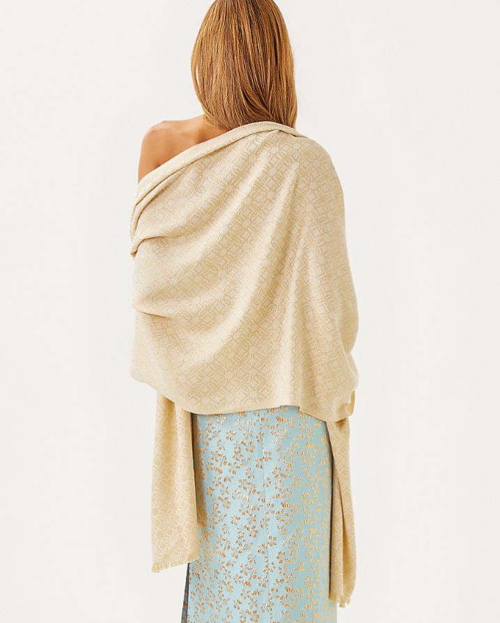 LOGO JACQUARD WRAP