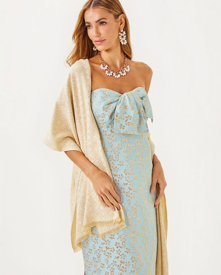 LOGO JACQUARD WRAP