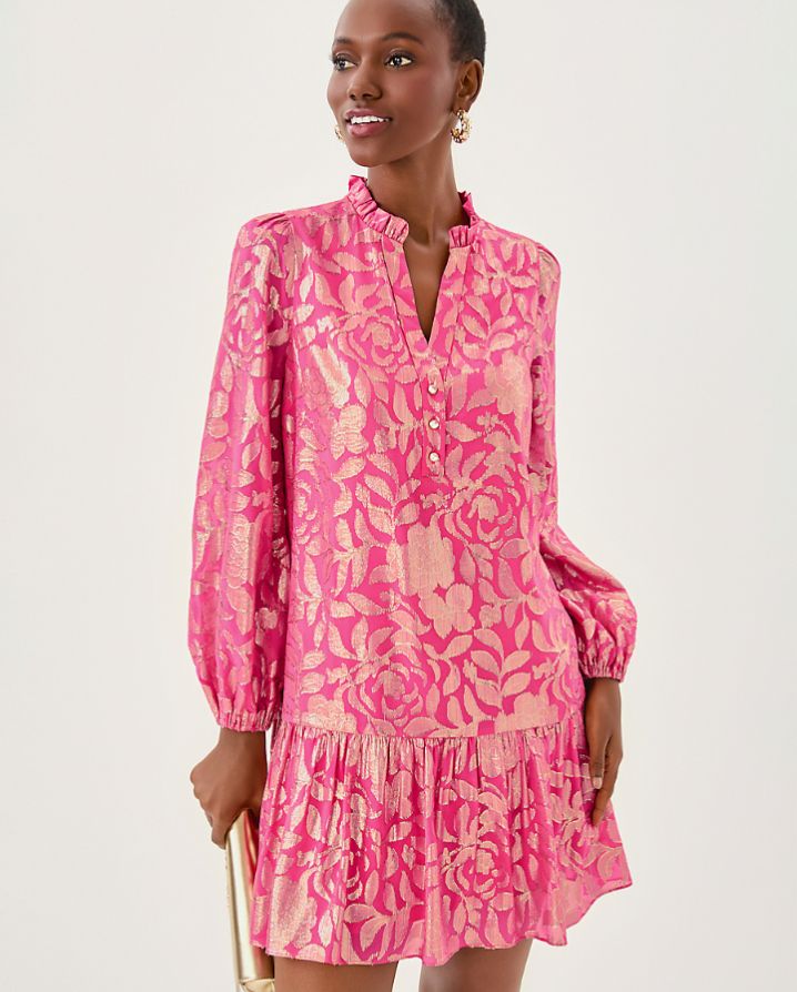 EVALINE SILK DRESS