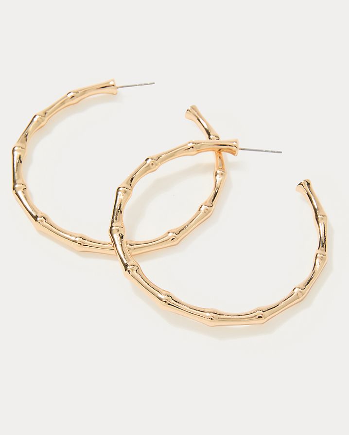 BAMBOO FOREST HOOP EARRINGS