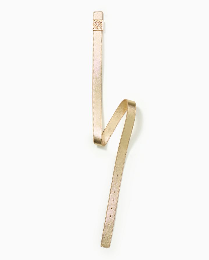 LP SKINNY LEATHER LOGO BELT