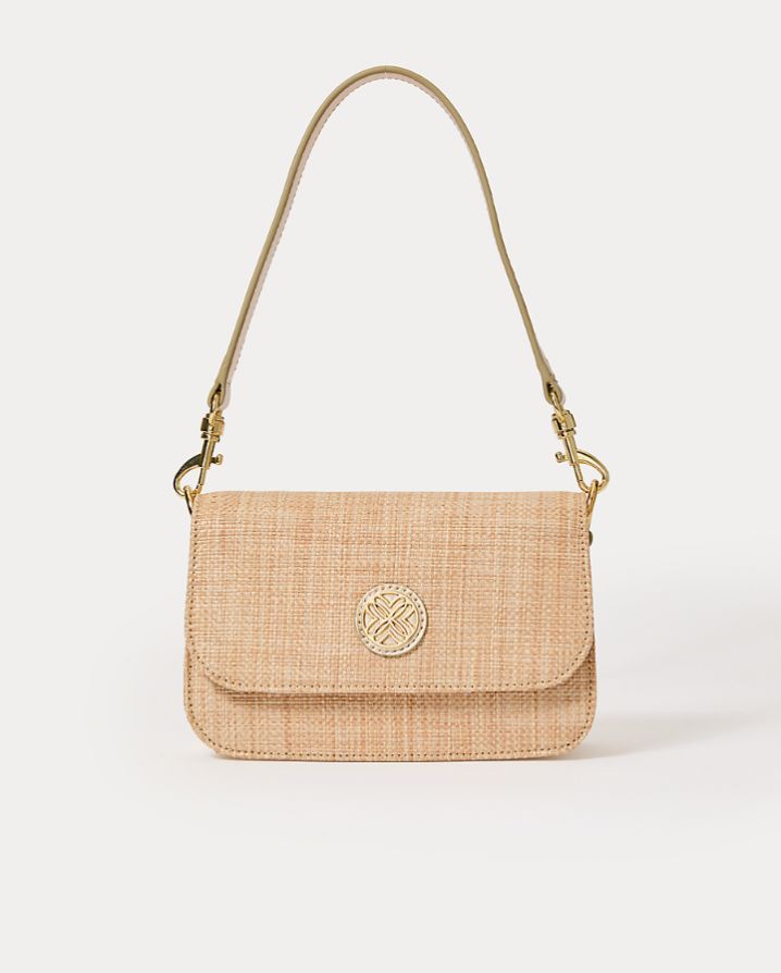 PALEY STRAW SHOULDER BAG