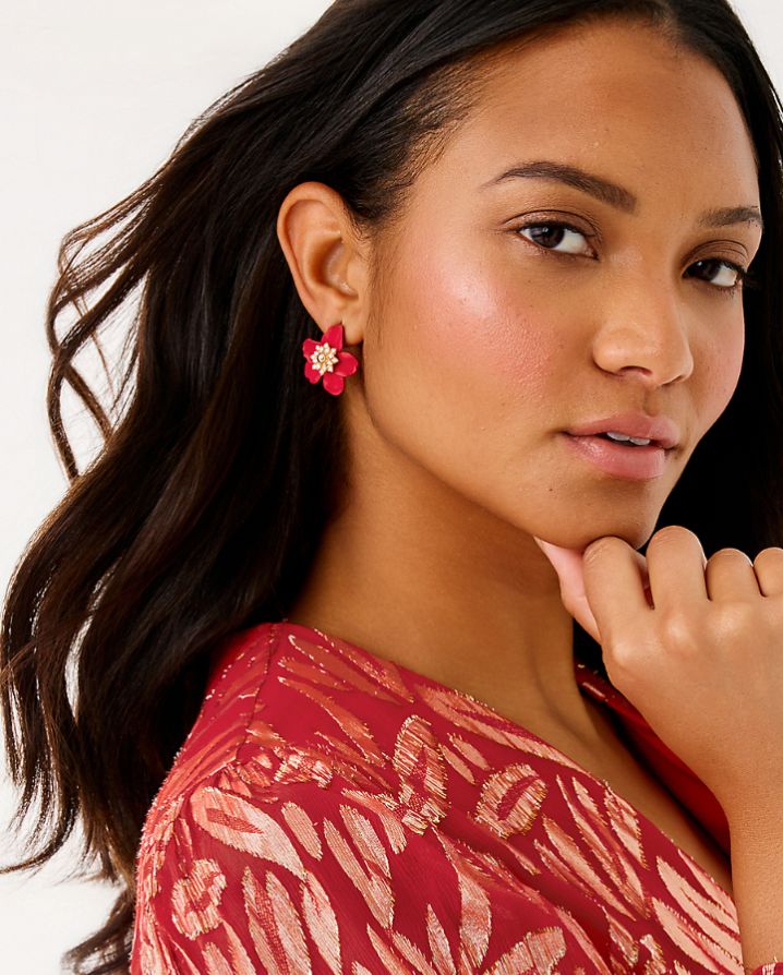 SMALL ORCHID EARRINGS