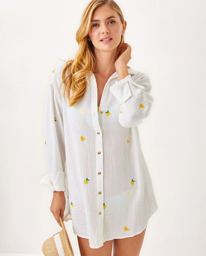 KWITNEY LONG-SLEEVE COVERUP