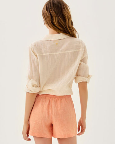 4" CAPTINA LINEN SHORT