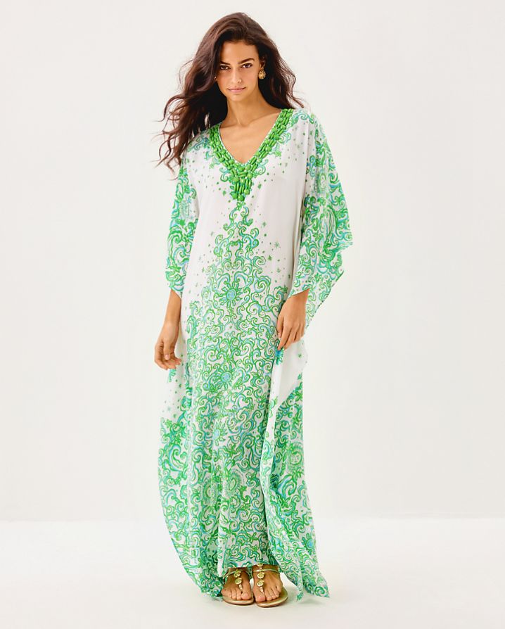 MARILLA SILK MAXI CAFTAN