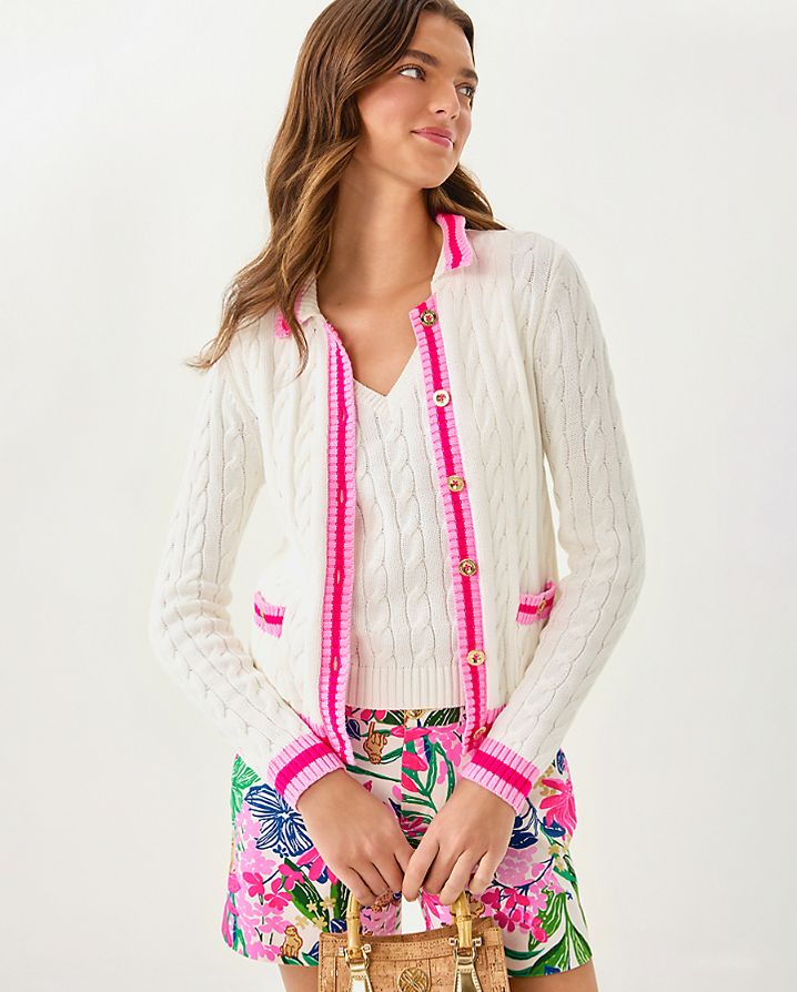 BROCKTON POLO CARDIGAN