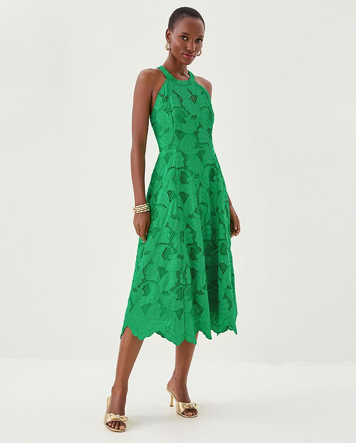 DENISE LACE MIDI DRESS