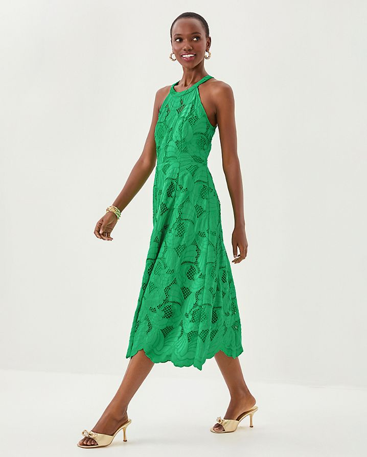 DENISE LACE MIDI DRESS