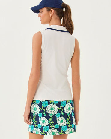 FRIDA HALF ZIP SLEEVELESS POLO