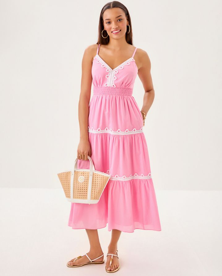 ZANNA COTTON MIDI DRESS