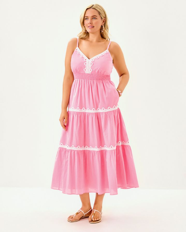 ZANNA COTTON MIDI DRESS