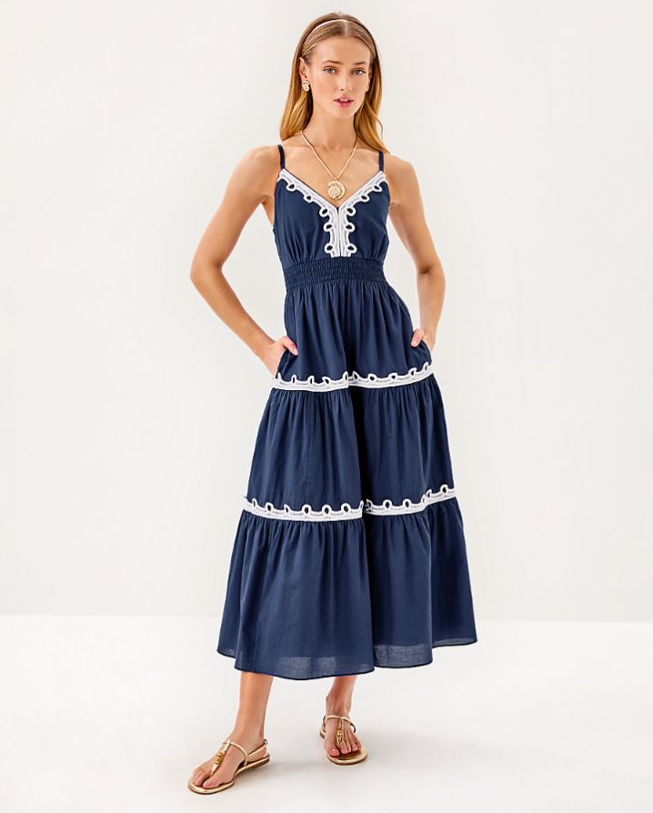 ZANNA COTTON MIDI DRESS