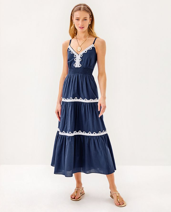 ZANNA COTTON MIDI DRESS