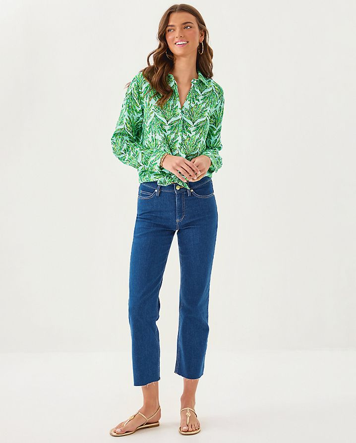 LINDESSA HIGH RISE CROP JEAN