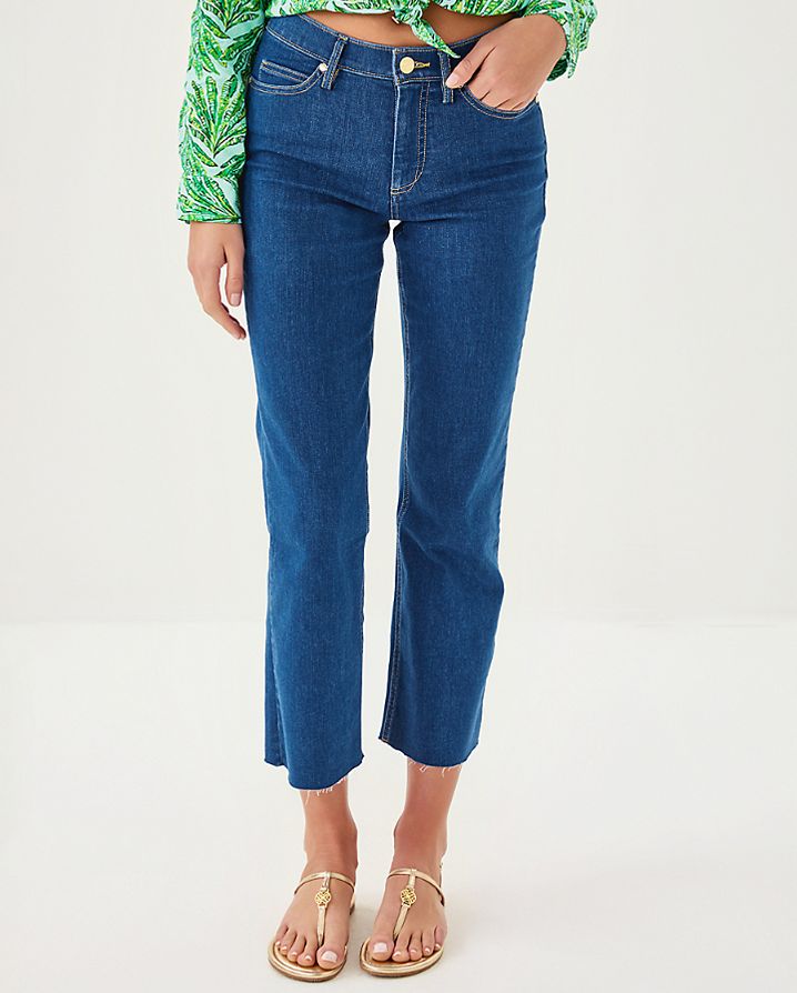 LINDESSA HIGH RISE CROP JEAN