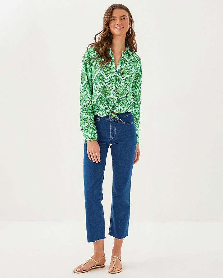 LINDESSA HIGH RISE CROP JEAN