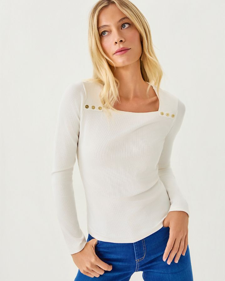 BEATY LONG SLEEVE KNIT TOP