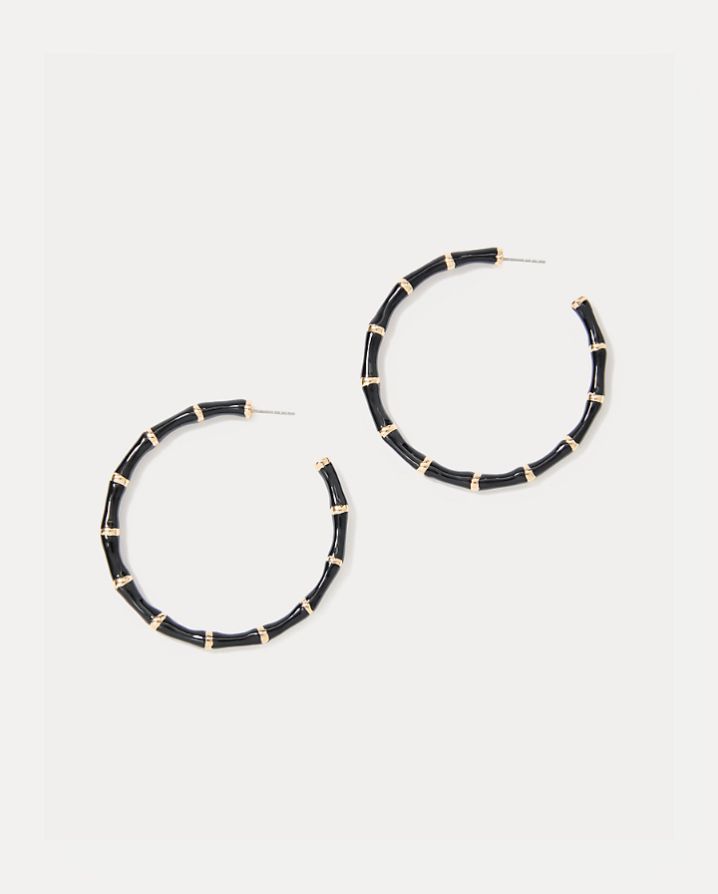 BAMBOO FOREST HOOP EARRINGS