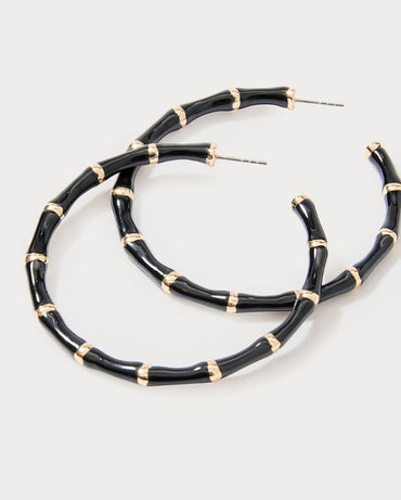 BAMBOO FOREST HOOP EARRINGS