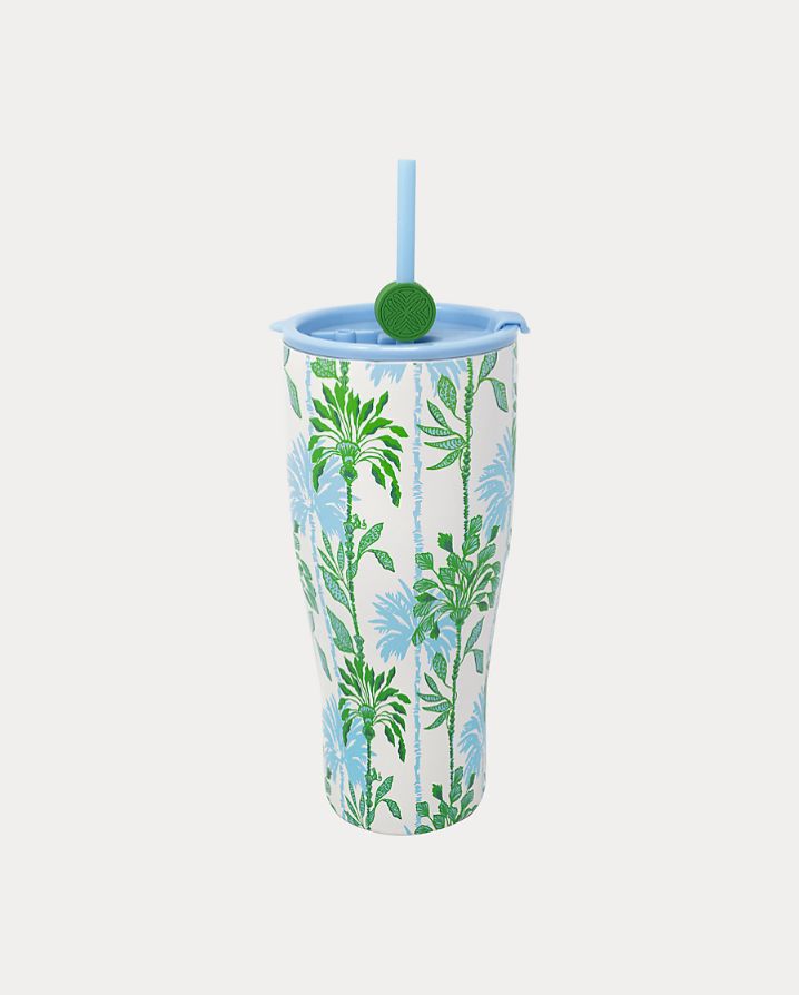 SS TUMBLER WITH STRAW