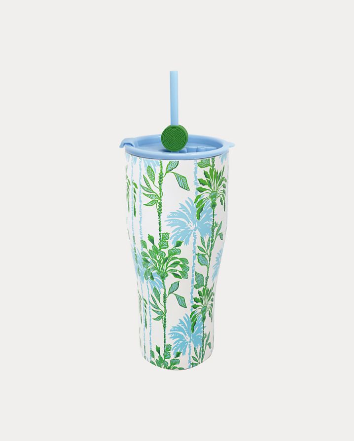 SS TUMBLER WITH STRAW