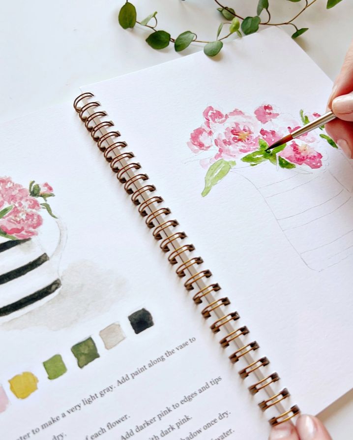 BOUQUETS WATERCOLOR WORKBOOK