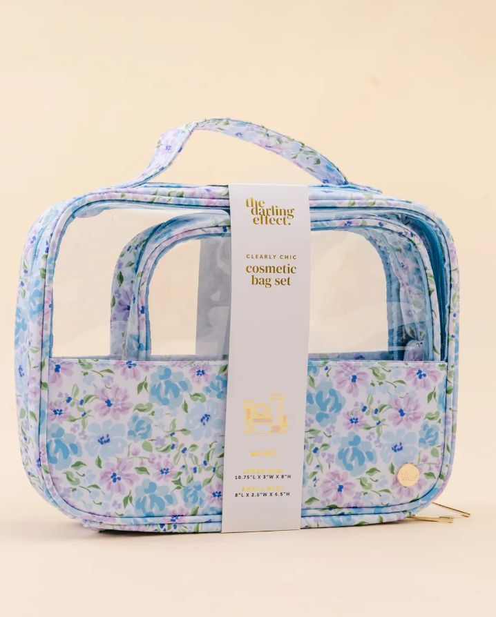 CLEARLY CHIC COSMETIC BAG SET