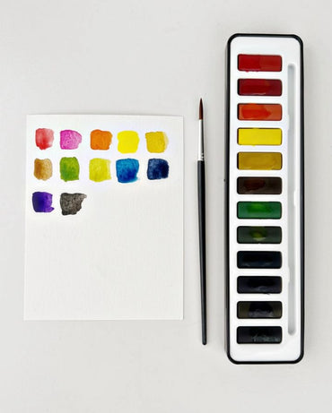 WATERCOLOR PAINT SET WITH BRUSH