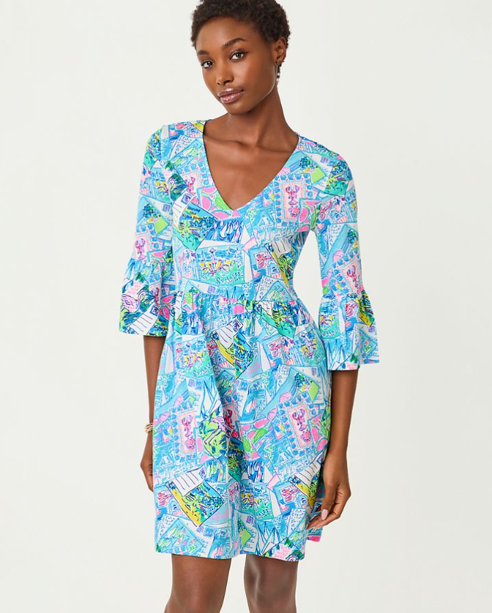 JANNIE V-NECK DRESS