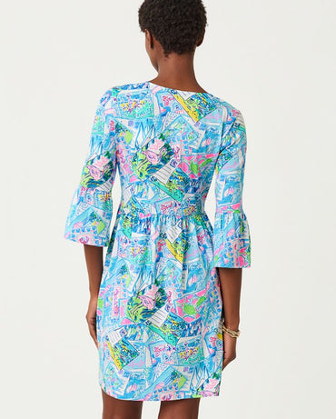 JANNIE V-NECK DRESS