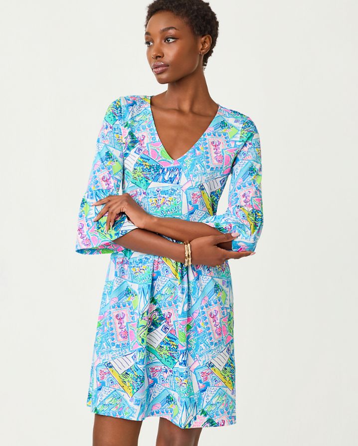 JANNIE V-NECK DRESS