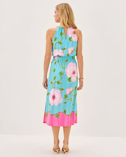 GRACELYN HALTER MIDI DRESS