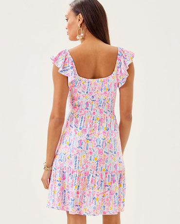 JILLY SMOCKED DRESS