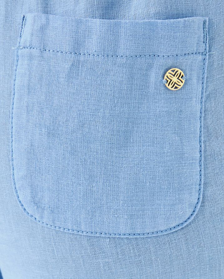 BRAWLEY LINEN CROP PANT