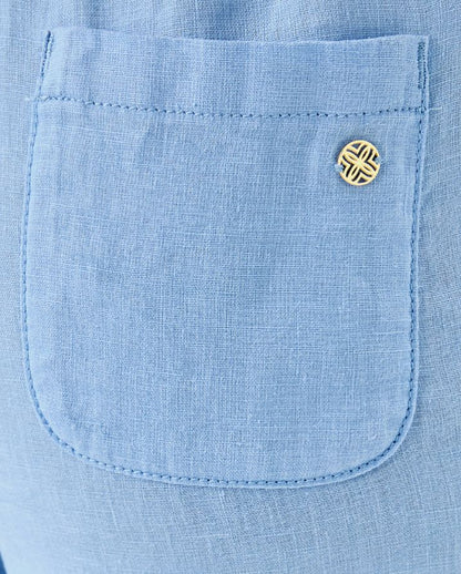BRAWLEY LINEN CROP PANT
