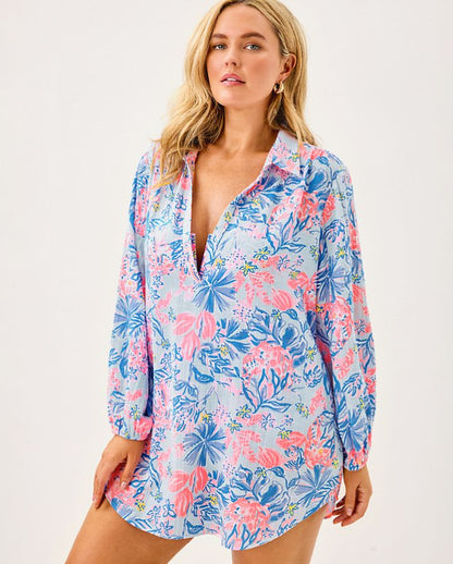KIQUE LONG SLEEVE COVERUP