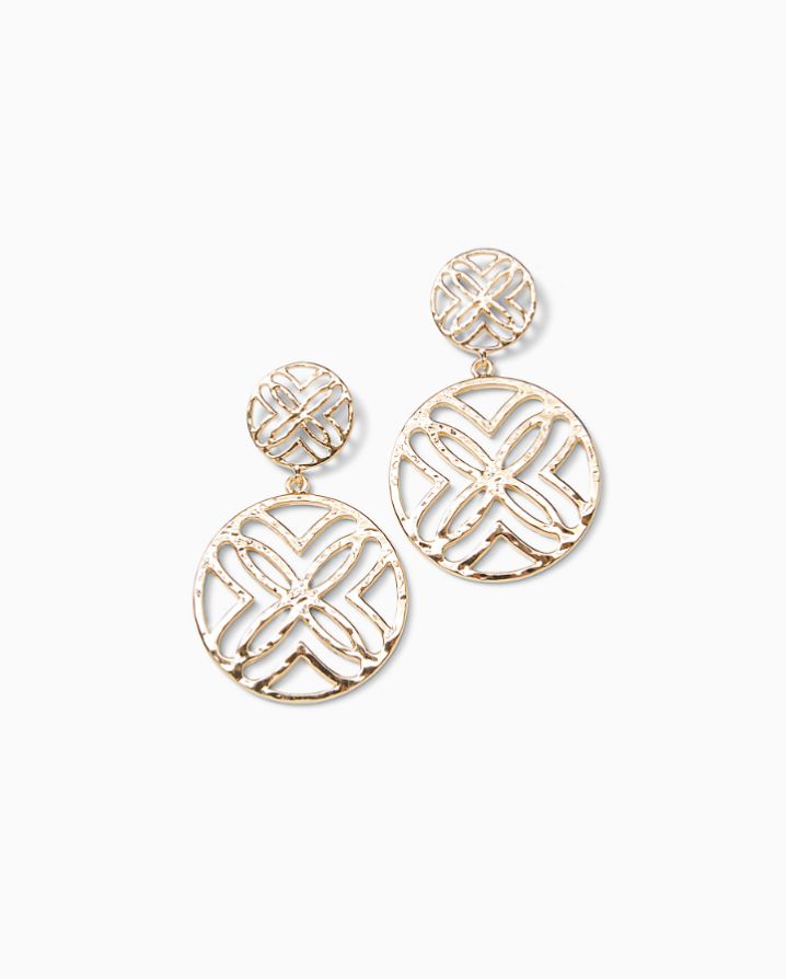 LILLY LOGO STATEMENT EARRINGS