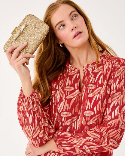 GIANA LONG SLEEVE SILK TOP