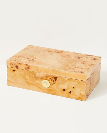 LARGE BURLWOOD BOX