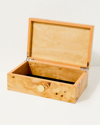 LARGE BURLWOOD BOX