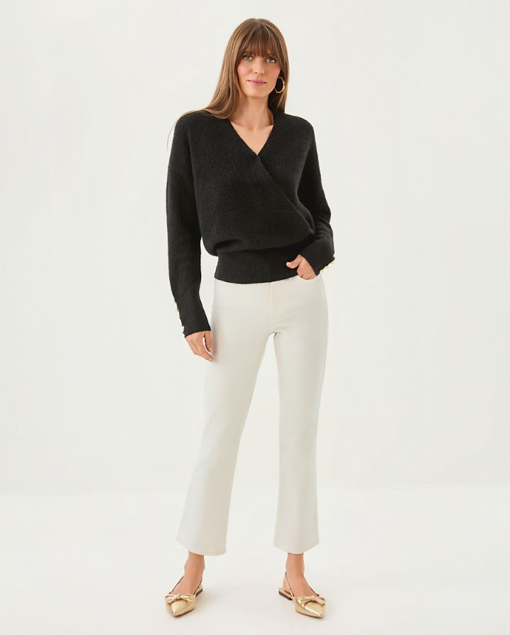 LIZA SHIMMER CROP FLARE