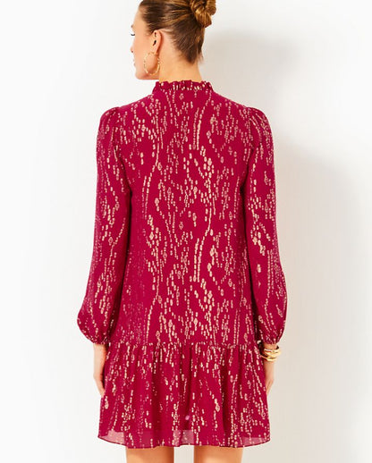 EVALINE SILK DRESS