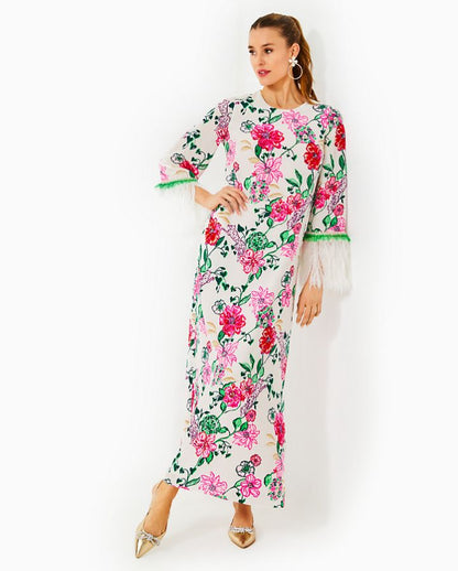 NATHALIA SILK MAXI DRESS