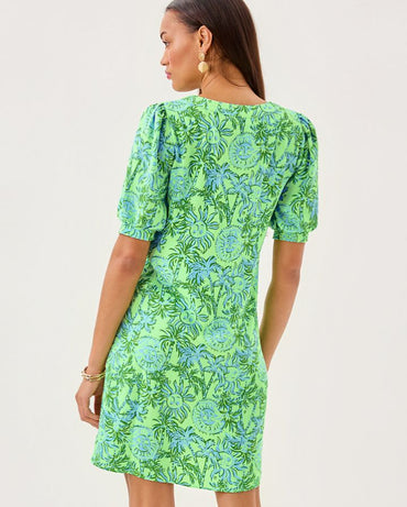 OLIVINE SHORT SLEEVE DRESS