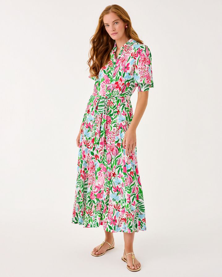 LARKYN MIDI SHIRTDRESS