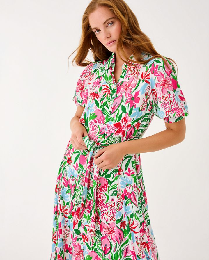 LARKYN MIDI SHIRTDRESS